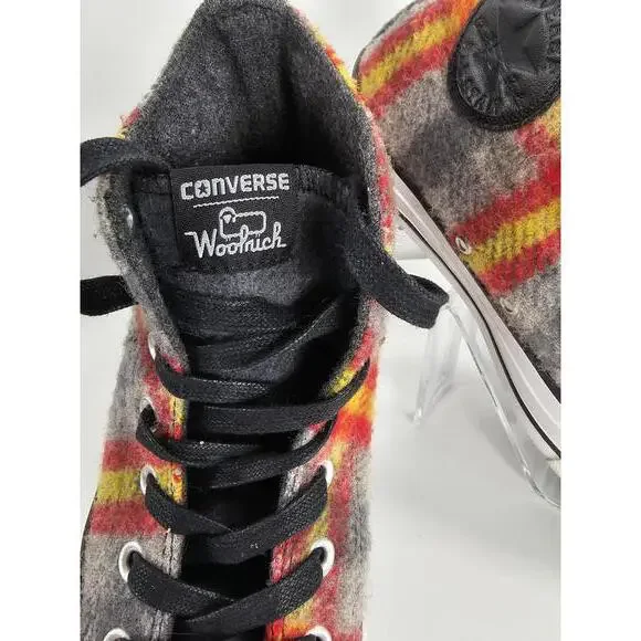 Converse Woolrich Plaid High-Top Sneakers - Picture 4 of 15